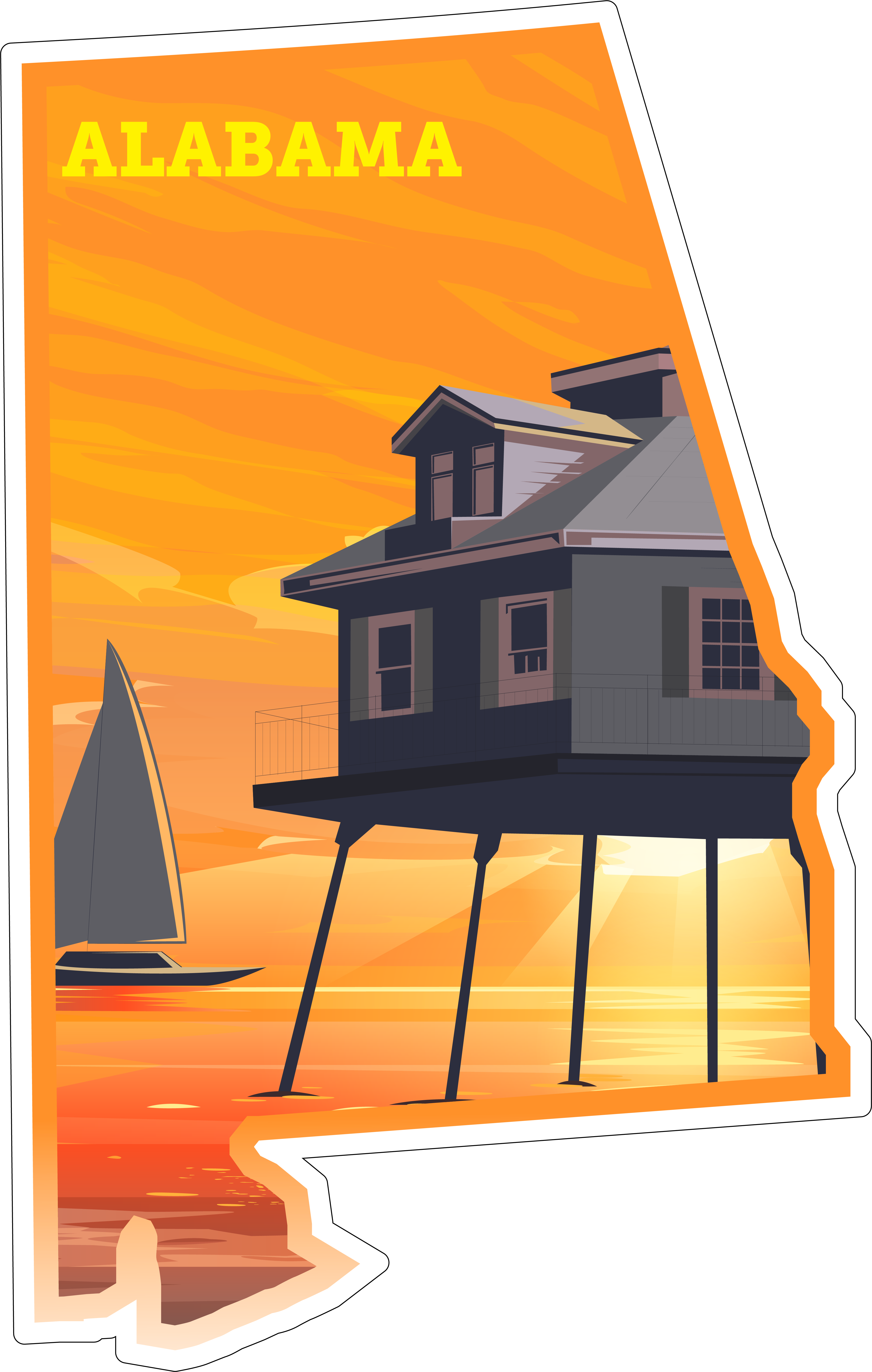 Alabama State Sticker