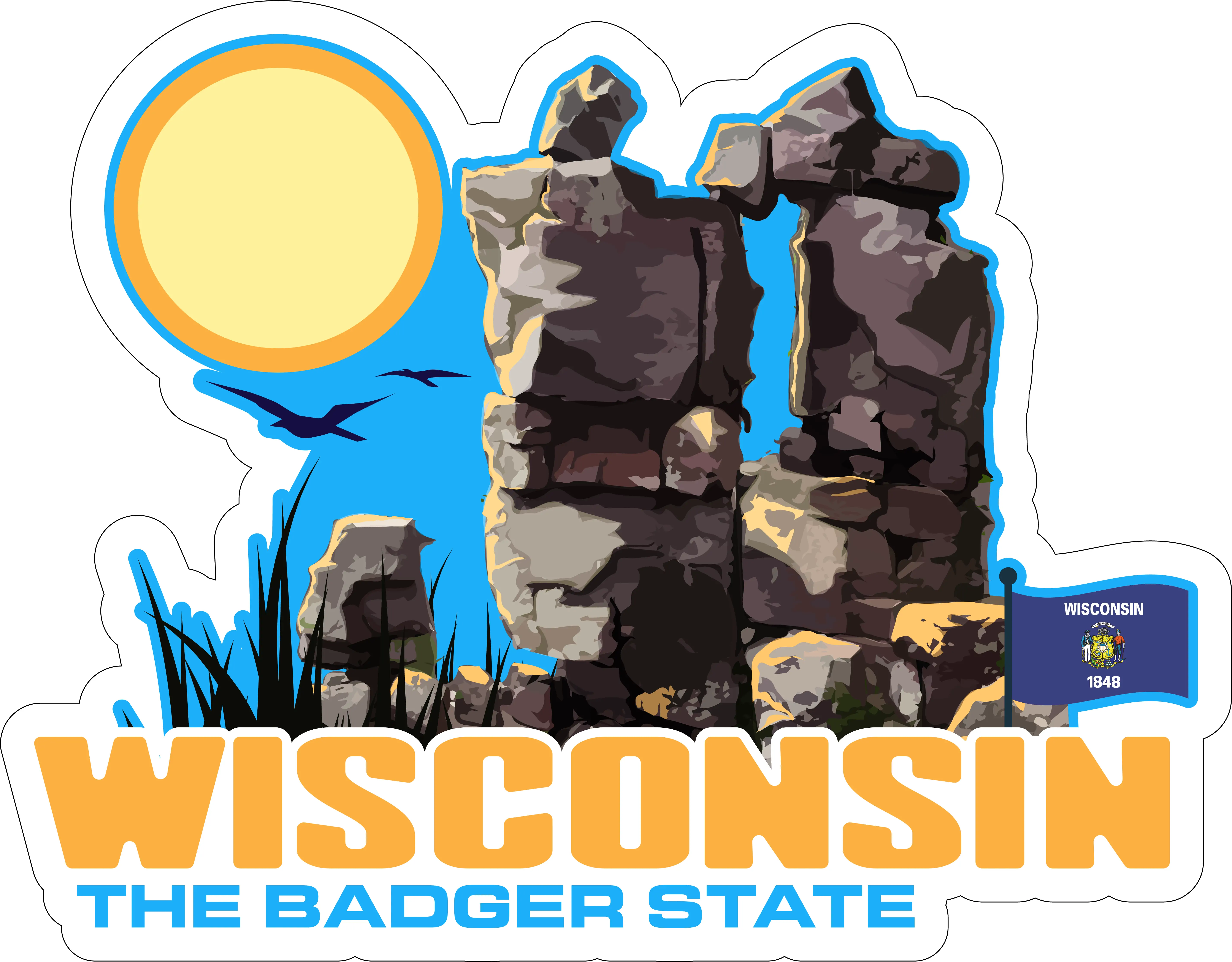 Wisconsin Adventure Sticker