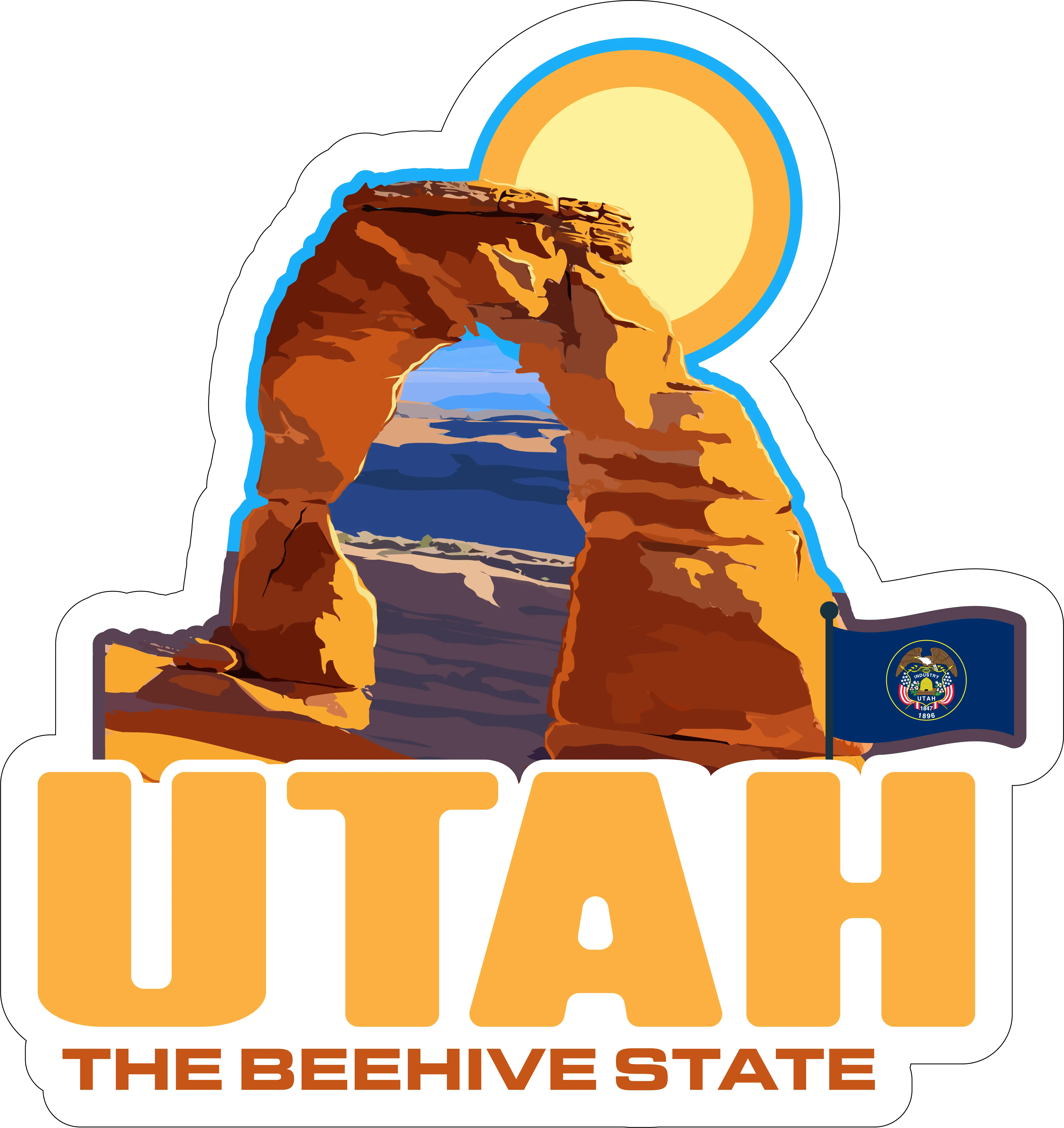 Utah Adventure Sticker